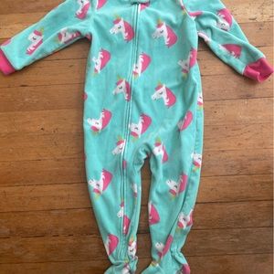 Carters Unicorn fleece pjs 24months